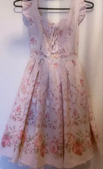 LIZLISA 리즈리사 머메이드 원피스 점프 스커트 로즈 핑크