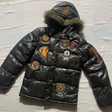 남성용 다운 자켓 M 어두운 그린 방한 아우터