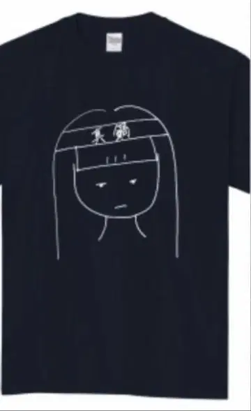 마나베 나기사 아소바냐손손 T셔츠 블랙