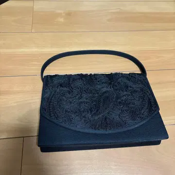 블랙 자수 장식 일본 의류용 백