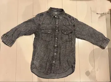 그레이 데님 셔츠 S 사이즈