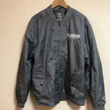 레어 새상품급 자수 로고 DIAMOND XL 그레이 자켓
