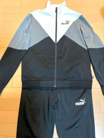 PUMA 저지 상하의 세트 화이트/그레이/블랙