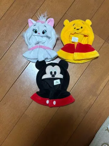 디즈니 유니베어시티 키체인 봉제 인형용 코스튬 판초