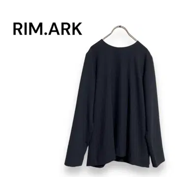 [] 긴팔 노카라 블라우스 고급스러운 네이비 38