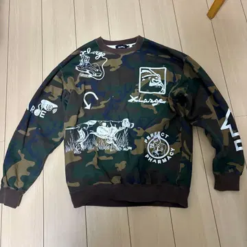 XLARGE 카모 패턴 그래픽 트레이닝복 M 초레어