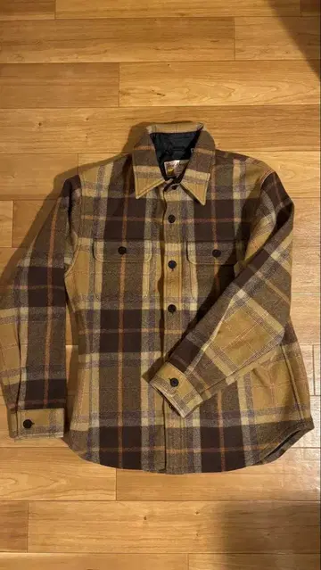 Fox Knapp 체크 무늬 셔츠 자켓 L 사이즈