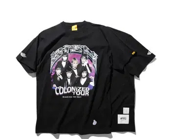 미사용 BiSH x #FR2 블랙 #FR2DOKO? 티셔츠