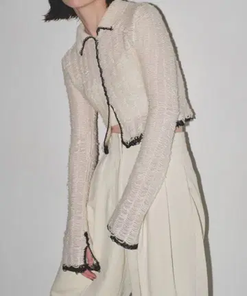 todayful mesh jacquard knitshirts