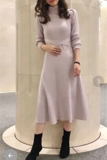 [ 즉시 완판 아이템 ] 리브 터틀 플레어 리본 벨트 원피스