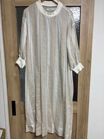 mudoca 스트라이프 린넨 원피스