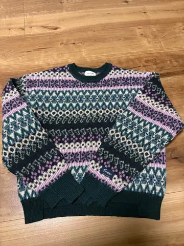 FRAY I.D 페어아일 패턴 긴팔 스웨터