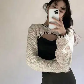 melt the lady 스티치 가디건 택 포함