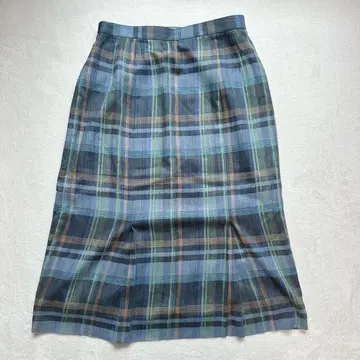 반베일 체크 무늬 타이트 스커트 펜슬 스커트 헤이세이 레트로 Y2K