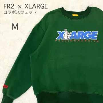 한정판 콜라보 FR2 x XLARGE 콜라보 트레이닝복 그린 M 레어
