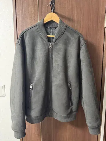 zara 페이크 스웨이드 보아 블루종 XL