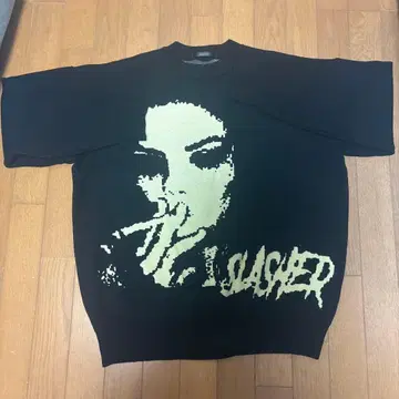 Bling Leads 그래픽 오버 사이즈 스웨터