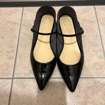 1회 착용 letalon 루탈론 플랫슈즈 블랙