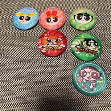 파워퍼프걸 캔뱃지 6개 세트