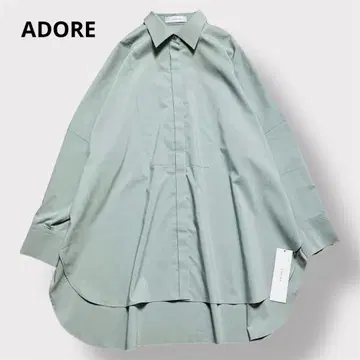 새상품 24년 ADORE 플레인 스트레치 블라우스 긴팔 셔츠 아도어