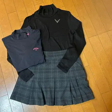 캘러웨이 터틀넥과 스커트 세트