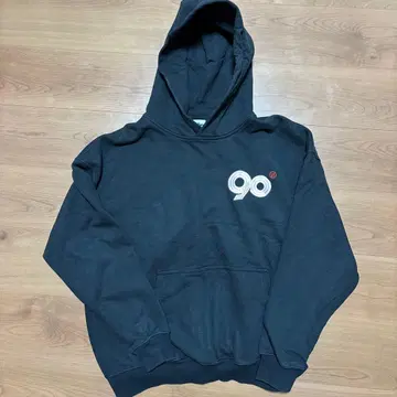 9090 블랙 후드티 후디 사이즈 L