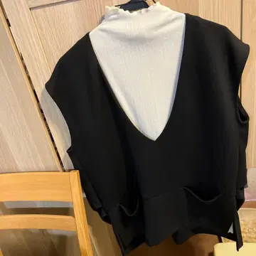 분또 베스트+골지 컷 풀오버 SET