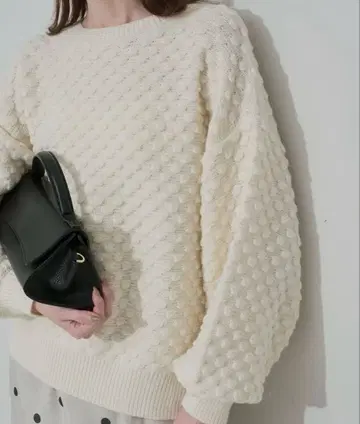 SLOBE IENA 도트 크루넥 풀오버