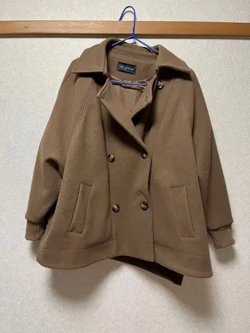 울 혼방 자켓 숏코트 오버 사이즈