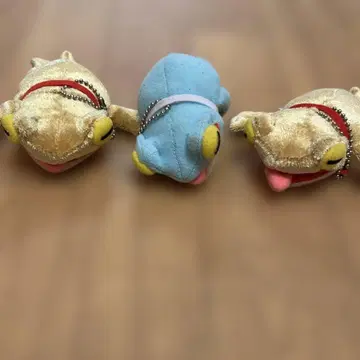 초레어 레어 산책 개구리 마스코트 키체인 봉제 인형 3개 세트