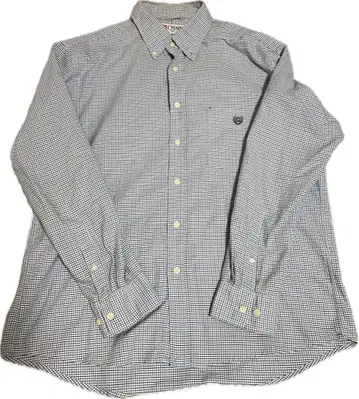 CHAPS 체크 무늬 긴팔 셔츠 L 사이즈