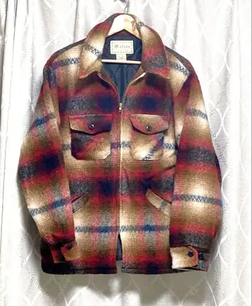 멜톤 USA 빈티지 울 자켓 안감 퀼팅 사이즈 L