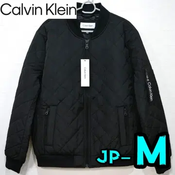 [ 새상품 ] 캘빈클라인 자켓 M 남성용 봄버 블랙 풀 집업