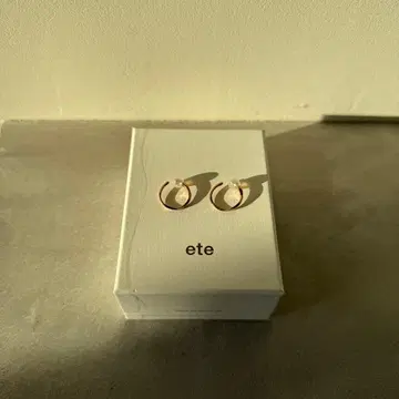 ete 트위스트 후프 이어링 핑크 골드 840771 이어 캐치 포함