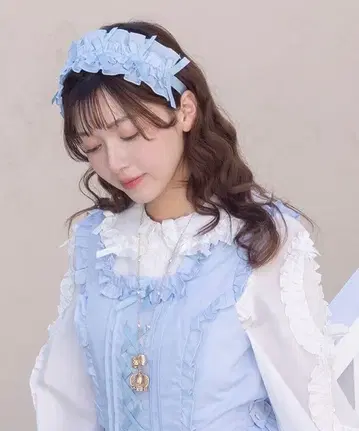 axes famm kawaii Chalmiere 프릴 블라우스 화이트