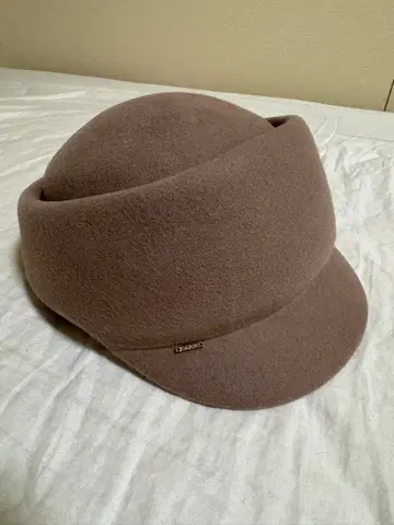 Ca4la 브라운 베이지 울 햇