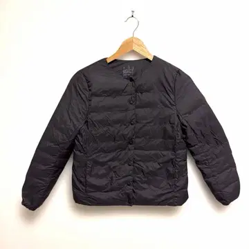 무인양품 라이트 다운 자켓 브라운 여성용 노카라 S