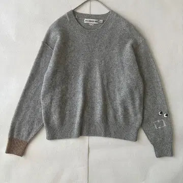 안야 힌드마치 유니클로 프리미엄 라무 크루넥 스웨터 레어 XL