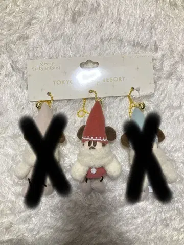 도쿄 디즈니 리조트 리루린린 봉제 인형 참 빨간색 레드