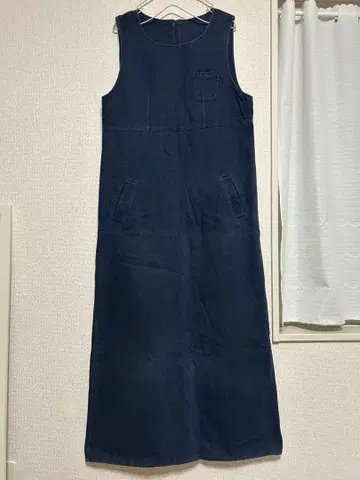 꼼사데모드 데님 롱 원피스 L