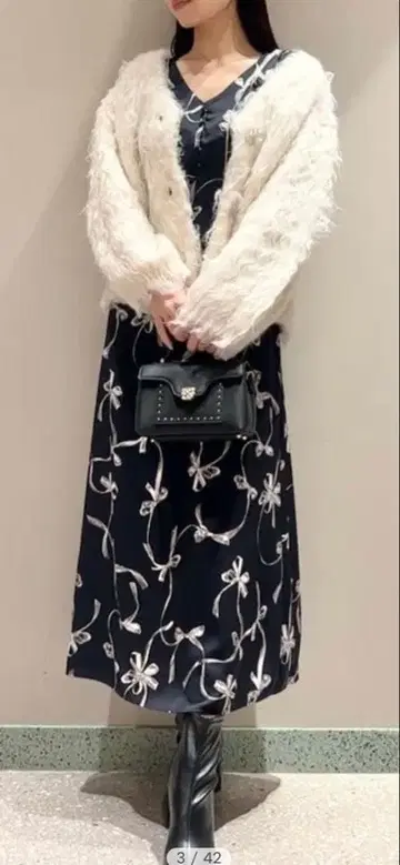 SNIDEL 지속가능성 리본 원피스