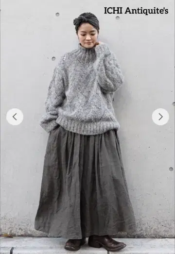 택 포함 새상품! 이치 앤티크스 페루 핸드 니트 스웨터