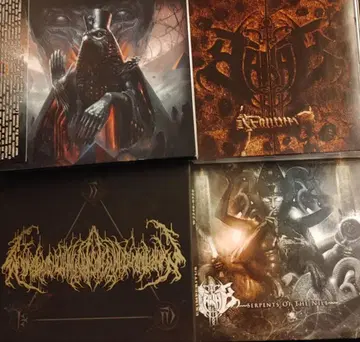 데스 메탈 4장 세트 헤비메탈 슬래시 메탈