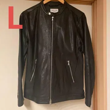 FREAK'S STORE 블랙 가죽 자켓 염소 가죽 L