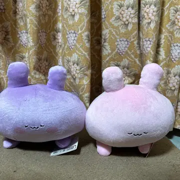 아사미미짱 봉제 인형 토끼 핑크 퍼플