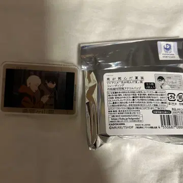 빛이 죽은 여름전 히카루 요시키 티켓풍 아크릴 배지