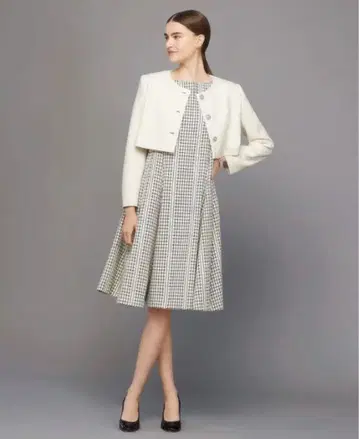 폭시 [ Dress Luce ] 네이비 x 아이보리 38