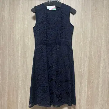 가격 인하 JILL STUART 네이비 레이스 슬리브리스 원피스