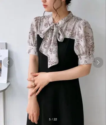 AS KNOW AS plus 5분 소매 원피스