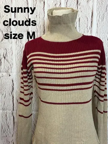 Sunny clouds 써니클라우드 스트라이프 하이넥 스웨터 새상품급